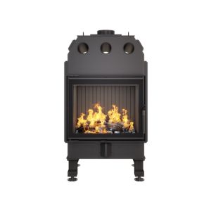 Chimenea insertable de leña negro - energy 60x50 (14,5 kw) eco