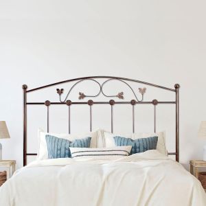 Cabecero de forja manchego, negro cobre para cama de 150 cm