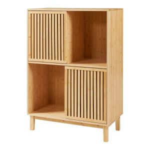 Librería de bambú 120 x 84 x 39 cm