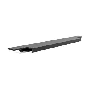 Tirador embutir linear negro cepillado largo 397