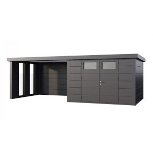Caseta jardin nh8 c ap grande ventanas izquierda | antracita | novo habitat