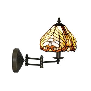 Aplique brazo móvil tiffany ø 20cm serie dalí
