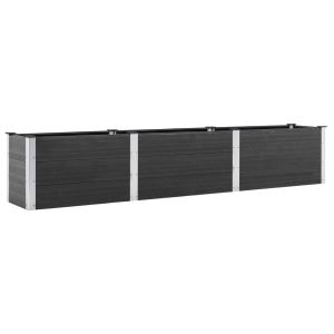 vidaXL arriate de wpc gris 300x50x54 cm