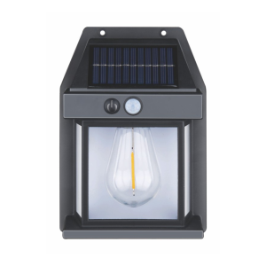 Aplique solar pared exterior con sensor de proximidad. Luz cálida 3000k