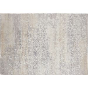Alfombra vintage, lana y fieltro, pelo corto, lavable, 240 x 340 cm