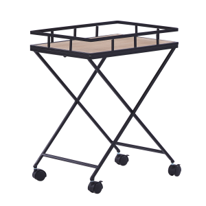 Carrito de cocina leoti metal negro