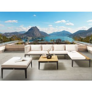 Conjunto de jardín beige claro bracciano