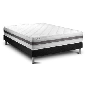Conjunto vitalmemo back 140 x 200 cm somier kit negro