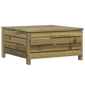 vidaXL taburete de jardín madera de pino impregnada 62x63,5x32 cm