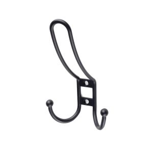 Colgador de pared rei c6804 | 69x116x54 mm | negro mate