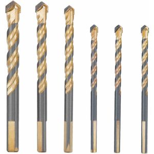 Juego 6 brocas azulejos vidrio 6-12mm cerámica porcelana ladrillo diamante
