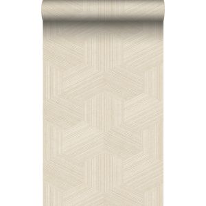 Origin papel pintado 3d gráfico beige claro 50 x 900 cm