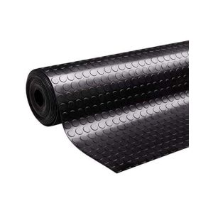 2x 1 m punto redondo - estera antideslizante suelo de caucho goma 3mm | 1