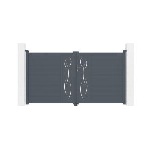 Pack puerta batiente automática life 3m h.160cm + motor hicker b200