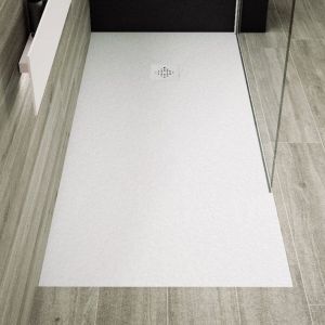 Plato de ducha pizarra pure blanco  80x200 cm rejilla color