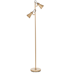 Lámpara de pie moyola ajustable metal beige