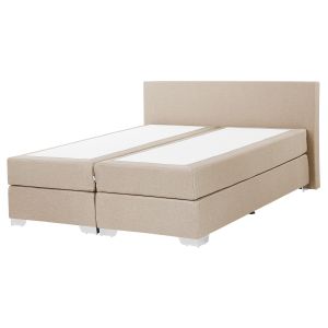 Cama continental tela president 160 x 200 cm beige