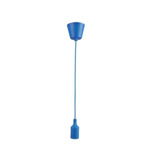 Lampara coLGante base, cable y portamparas azul E27