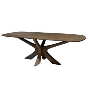 Epsy-mesa de comedor ovalada 10 personas 250cm madera maciza