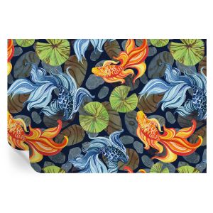 Papel pintado para paredes patrones de peces 104x152 tulup