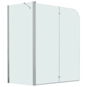vidaXL mampara de ducha plegable esg 120x68x130 cm