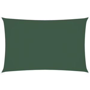 vidaXL toldo de vela rectangular tela oxford verde oscuro 4x7 m
