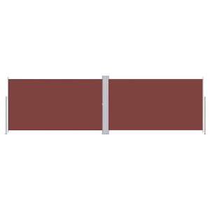 vidaXL toldo lateral retráctil marrón 180x600 cm