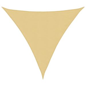vidaXL toldo de vela poliéster oxford 100% arena 3x3x3 m