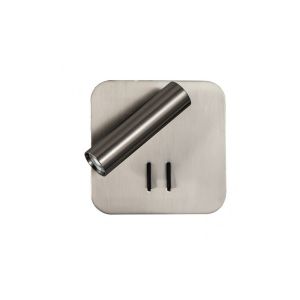 Fab 171462c03 | aplique 2+6w 4000k manet cuadrado niquel 130lm  doble encen