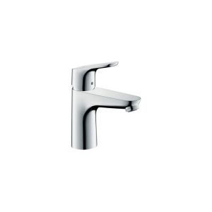 Grifo de lavabo hansgrohe focus 100 ch3 coolstart, con tirador y desagüe cr