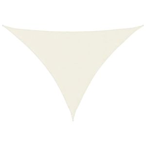 Toldo de vela triangular tela oxford color crema 5x7x7 m