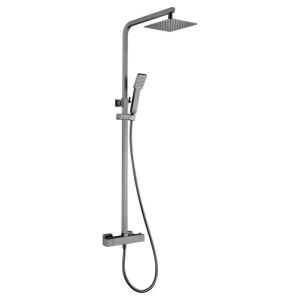 Mice -columna ducha extensible termostática color black gun metal