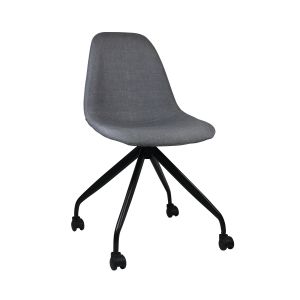Silla de escritorio con ruedas basic gris 85,7x46,5x55,5cm Thinia Home