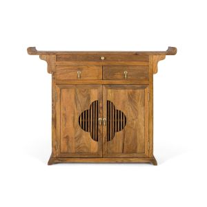 Aparador de madera de mango en color miel 120 cm