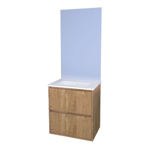 Ondee - mueble de baño belis + espejo empotrado  - ancho: 60cm