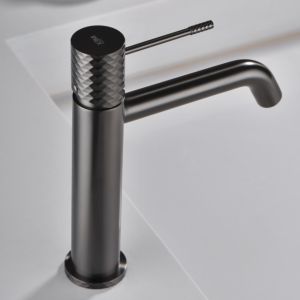Imex - grifo monomando lavabo caño bajo black gun serie génova