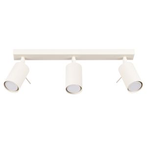 Lámpara de techo ring 3 beige acero 45x17x6cm