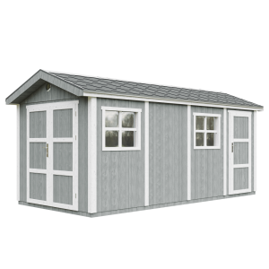 Caseta de jardín Timbela m915c-cavern steel, 11,47 m², premium, con suelo