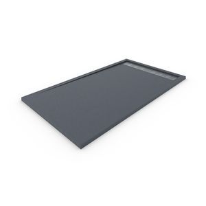 Plato de ducha resina con marco. Gris grafito ral: 7015 80x150cm