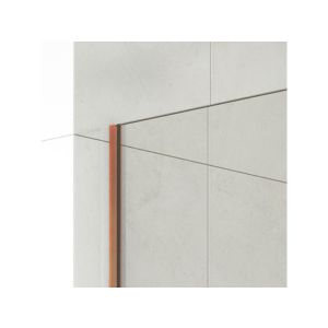 Panel fijo de bañera screen 150x85cm cobre frost + brazo ajustable