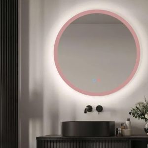 LEDimex - espejo redondo baño con luz LED 100cm retroiluminado, sensor