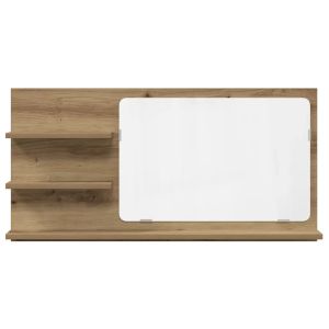 Armario con espejo de pared práctico para baño 90