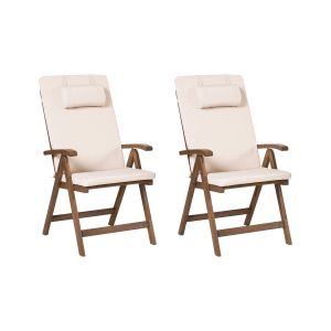Silla de jardín marrón oscuro amantea premium
