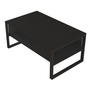 Mesa de centro laukaa 100x60x45 cm - negro [en.casa]