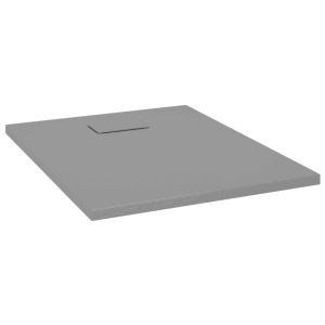 vidaXL plato de ducha smc gris 90x70 cm