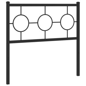 vidaXL cabecero de metal negro 90 cm