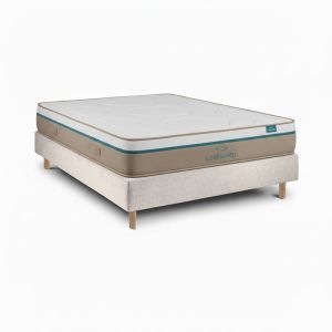 Leafsleep conjunto spring visco y sommier pearl 200 x 160 cm altura 62 cm