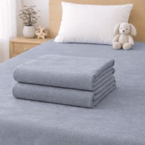 Sábana bajera infantil ajustable gris cama 105cm donegal collections