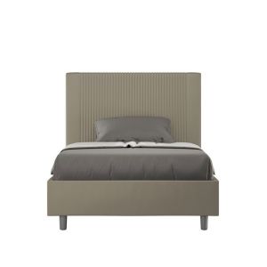 Cama tapizada 1,5 - 120x190 cm - cappuccino