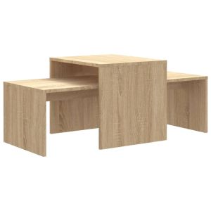 Juego de mesas de centro de madera de ingeniería